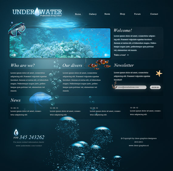 Underwater-deviantart-webdesign-site-inspirational-showcase