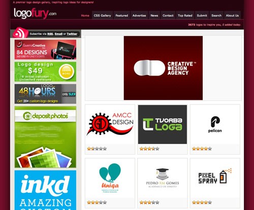 Logo Ideas Gallery LogoFury.com 20100921 23 Páginas web para inspirarnos con logos