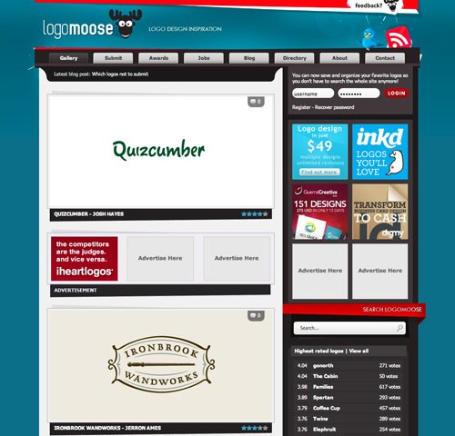 LogoMoose Logo design inspiration gallery and showcase 20100921 23 Páginas web para inspirarnos con logos
