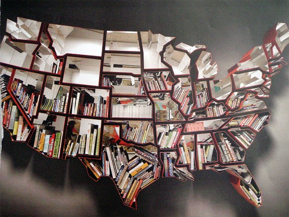 A bookshelf designed by Ron Arad