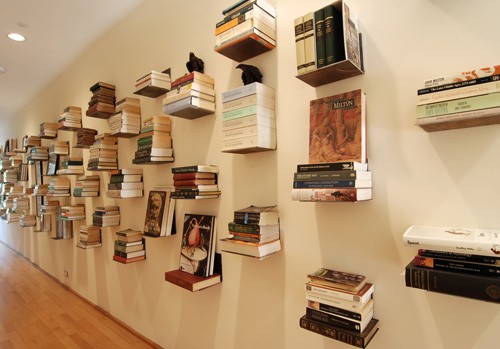 Books on the wall