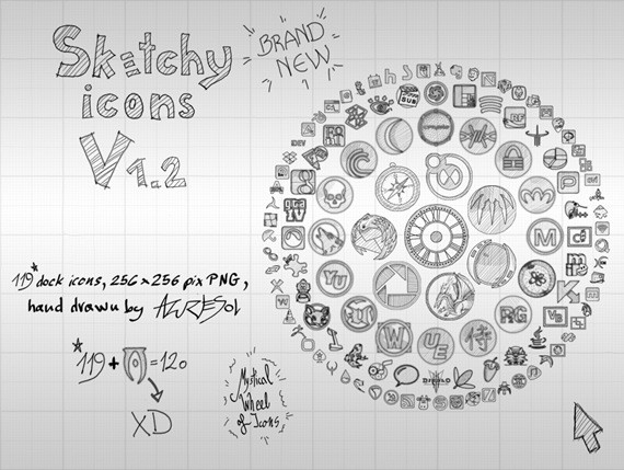 Sketchy Icons v 1.2