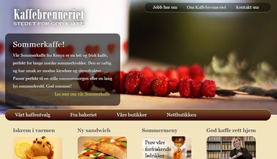 Kaffebrenneriet coffee website 30 Sitios web sobre café para inspirarte