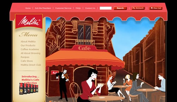 melitta coffee website 30 Sitios web sobre café para inspirarte