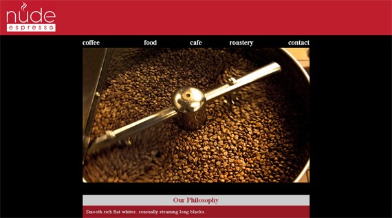 nude espresso coffee website 30 Sitios web sobre café para inspirarte