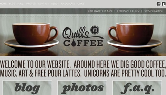 quills coffee website 30 Sitios web sobre café para inspirarte