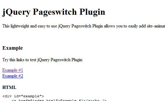 Pageswitch-jquery-navigation-menu-plugins