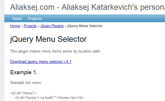 Selector-jquery-navigation-menu-plugins