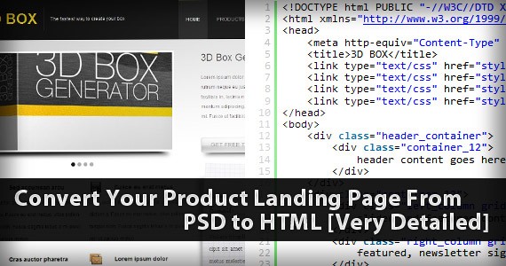 Convert Your Product Landing Page From PSD to HTML [Very Detailed]