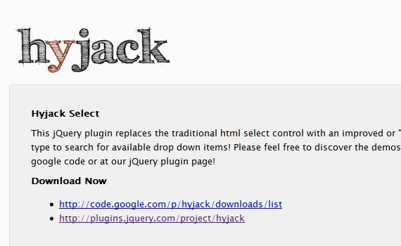 Hyjack-jquery-navigation-menu-plugins