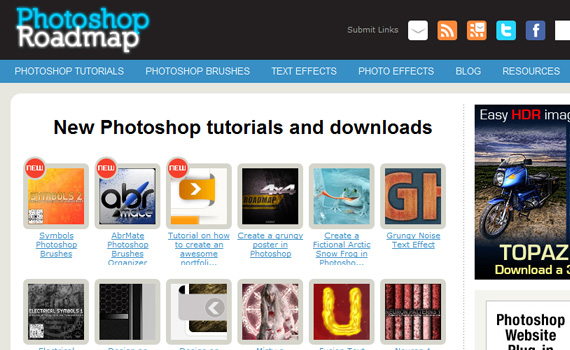 Photoshop-roadmap-sites-submit-web-design-tutorials