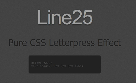 Pure-letterpress-css3-text-effect-tutorials