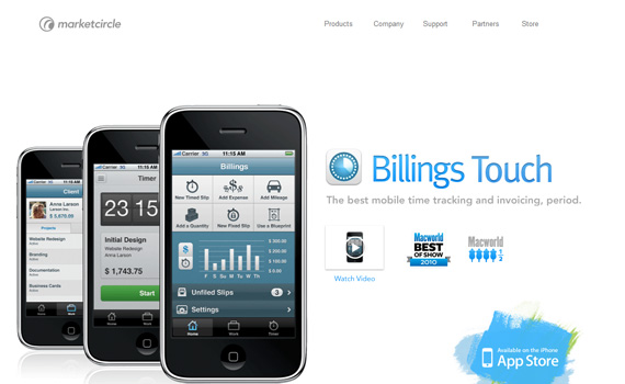 Billings-iphone-app-web-design-inspiration