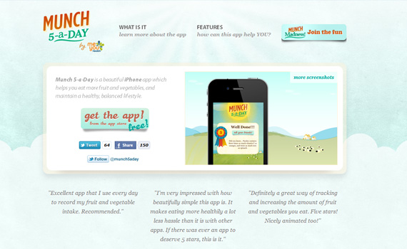 Munch-iphone-app-web-design-inspiration