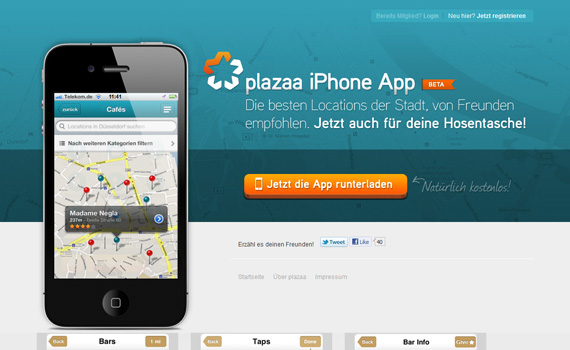 Plazaa-iphone-app-web-design-inspiration