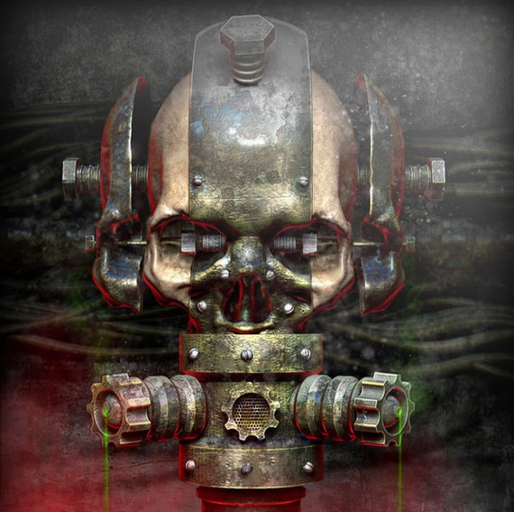 Create a Rusty and Worn Metallic Textured Skull Using 3D Renders