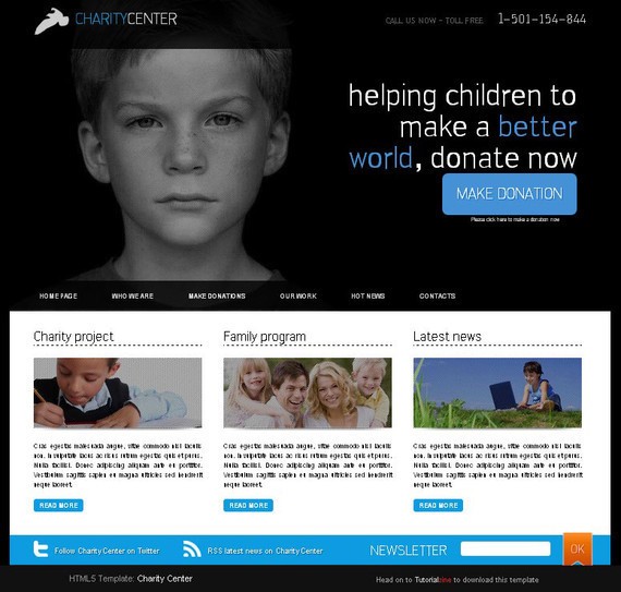 HTML5 Charity Center Template