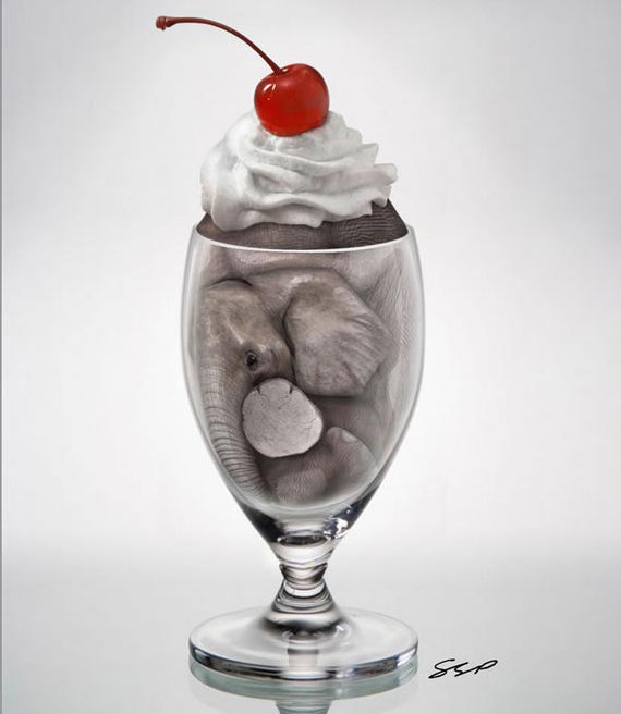Create an Elephant Sundae Using Photo Manipulation Techniques