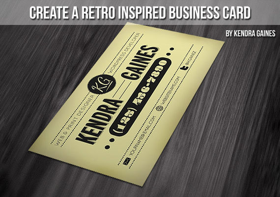 Create A Retro Inspired Business Card