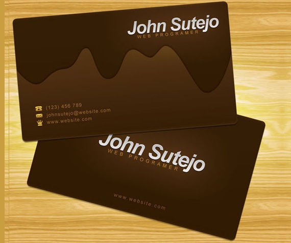 Create a Molten Chocolate Business Card in Photoshop