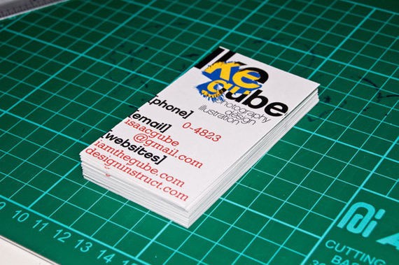 Make Swiss Design Inspired Business Cards