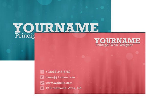 How To Create A Sweet Bokeh Business Card In Photoshop