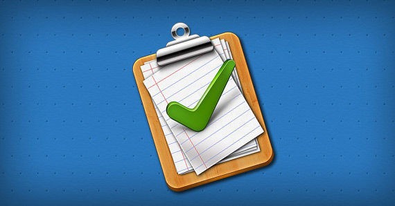 Tick mark approved clipboard Icon (PSD)