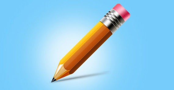 Pencil icon (Vector PSD)