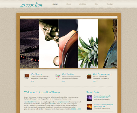 45 High-Quality Free HTML/CSS Templates from 2011 and 2012