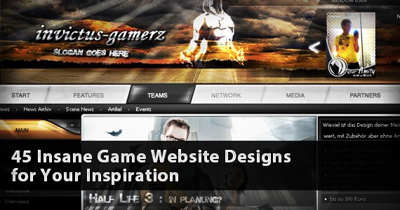 Chia sẻ 45 template giao diện web game ! 