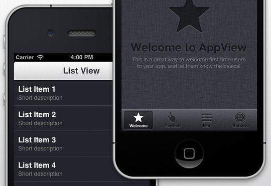 iPhone App UI Theme
