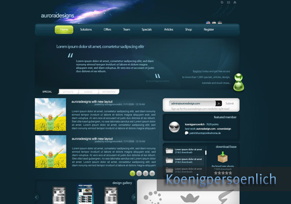 auroradesigns website-design