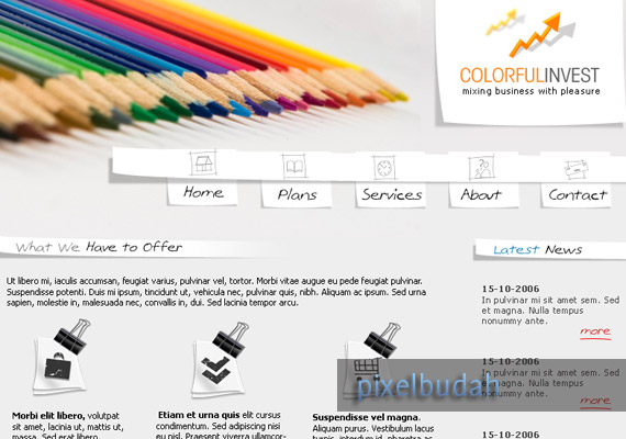 Colorful Business webdesign-inspiration