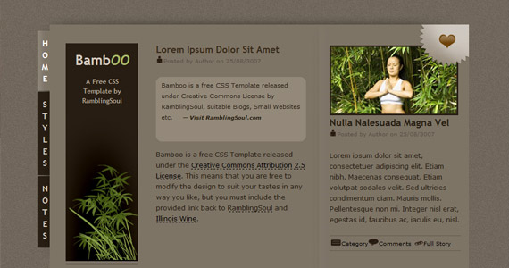 bamboo-xhtml-css-template