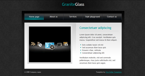 granite-glass-xhtml-css-template