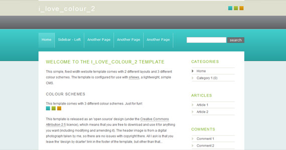 i-love-color-xhtml-css-template