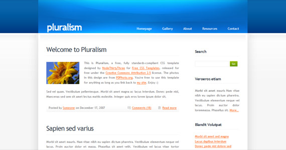 pluralism-xhtml-css-template