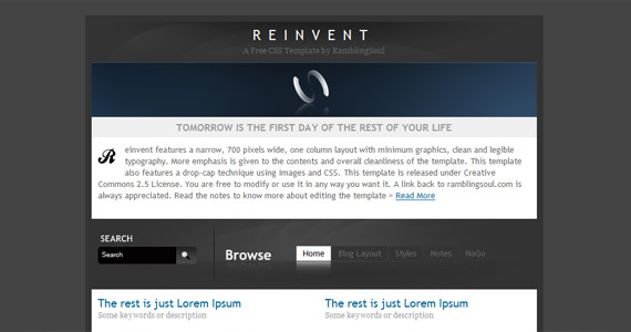 reinvent-xhtml-css-template
