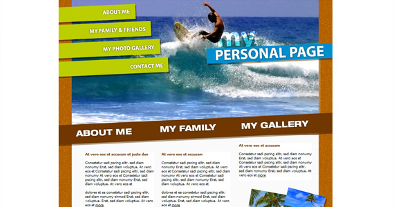surfing-xhtml-css-template