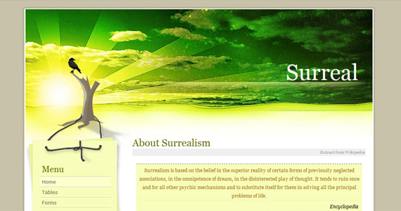 surreal-xhtml-css-template