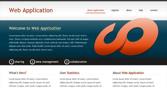 web-application-xhtml-css-template