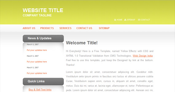 yellow-effects-xhtml-css-template