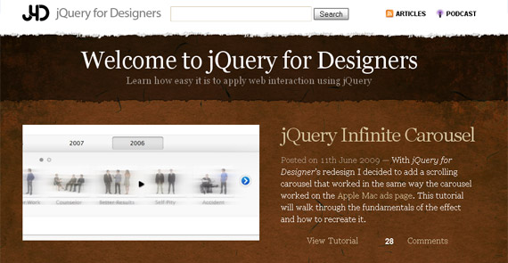 jquery-for-designers-tutorial-website