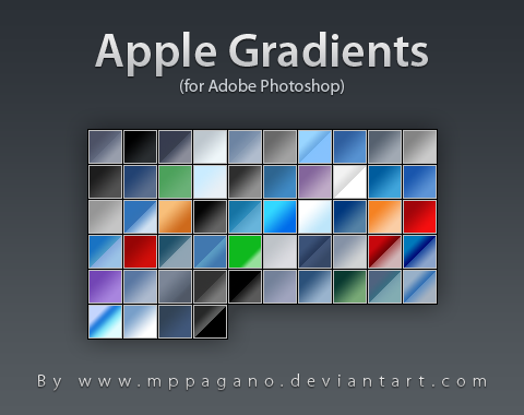 Apple Gradients for-photoshop