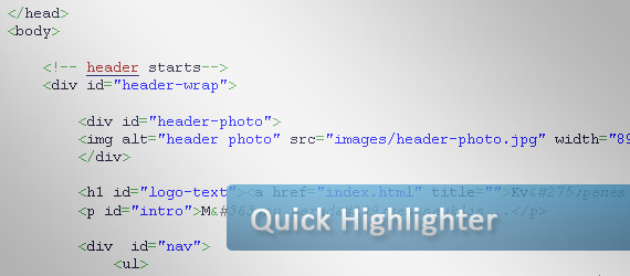 quick-highlighter-syntax-highlighter