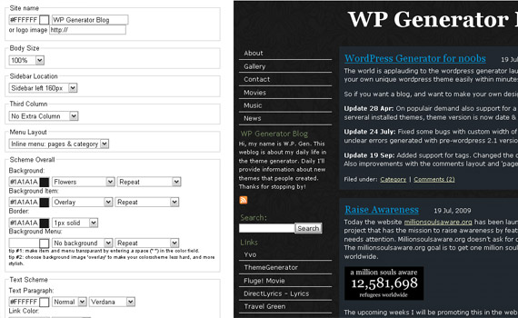 wordpress-online-theme-generator