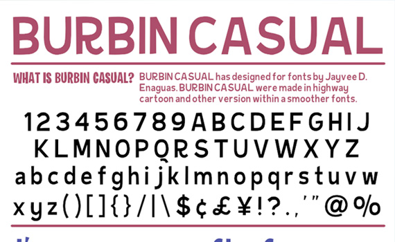 Burbin-casual-fresh-free-fonts-2011