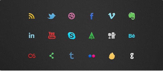IC Mini Social Icon Set
