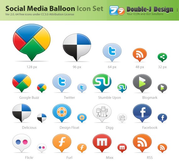 Social Media Balloons