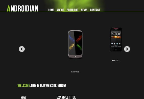 Androidian HTML5 and CSS3 Template